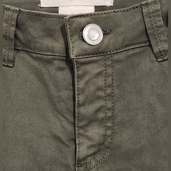 NWOT Liquidx Skinny Midrise Jeans Women's Size 0 Army Green - Picture 5 of 12